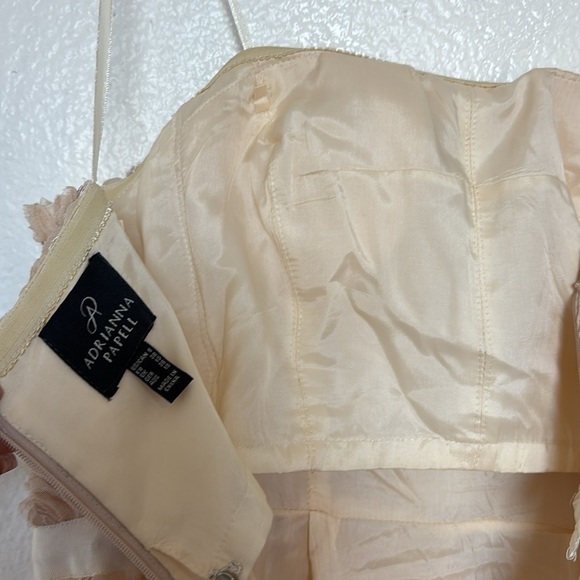 ADRIANNA PAPELL floral embossed party dress size 6 - Picture 9 of 13